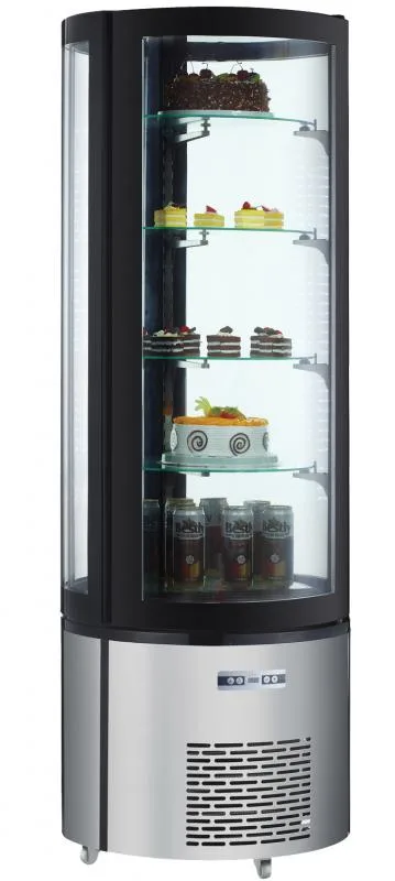 27″ Four (4) Shelf Circular Floor Refrigerated Showcase, 14.1 cu.ft. (400 L)