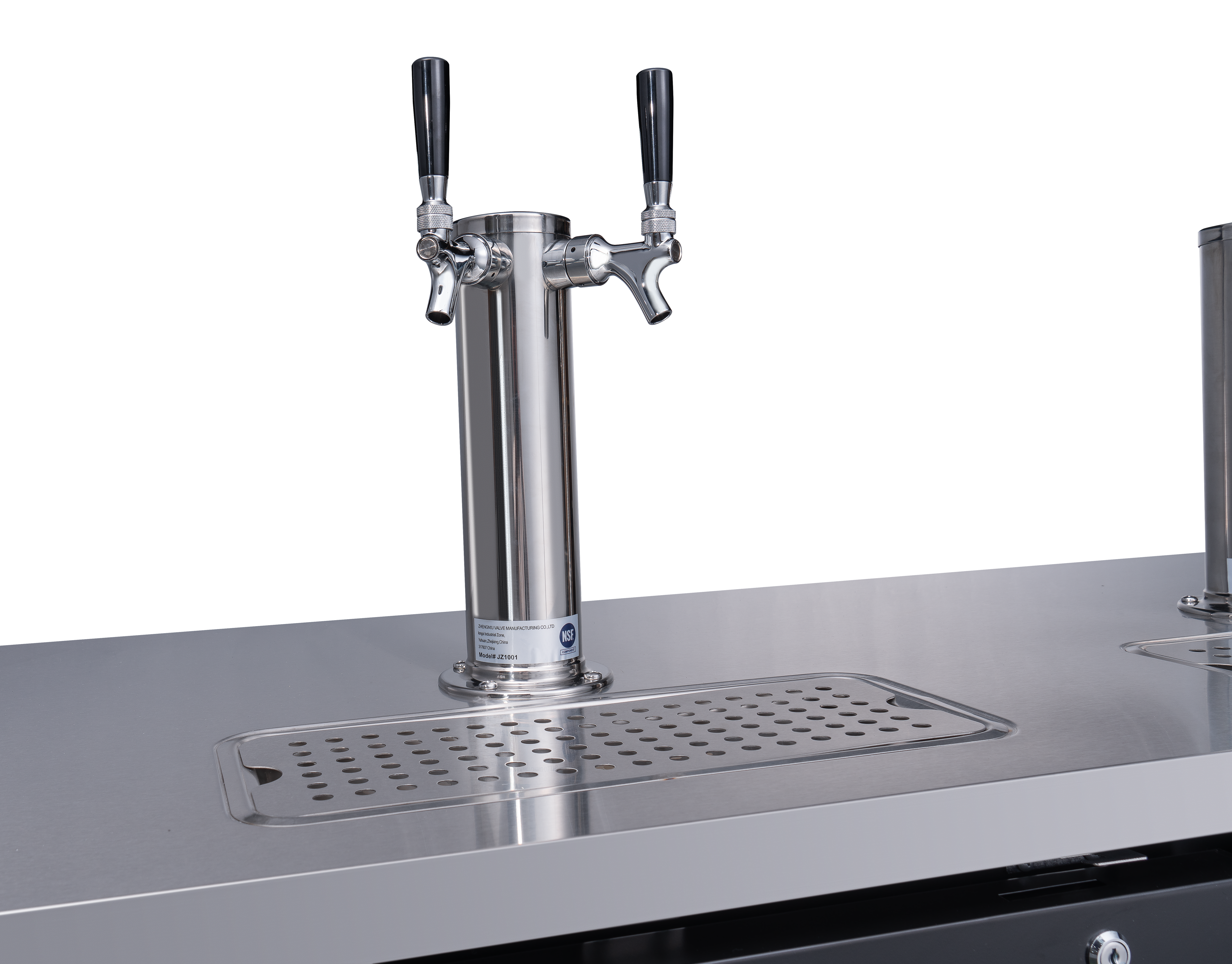 73″ Three (3) Door Kegerator / Beer Dispenser with 2 Taps, 19.6 cu.ft. (556 L)