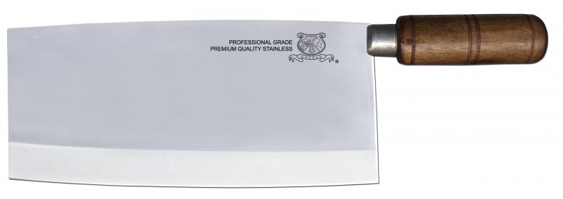 8" Chinese Style Cleaver with Wooden Handle