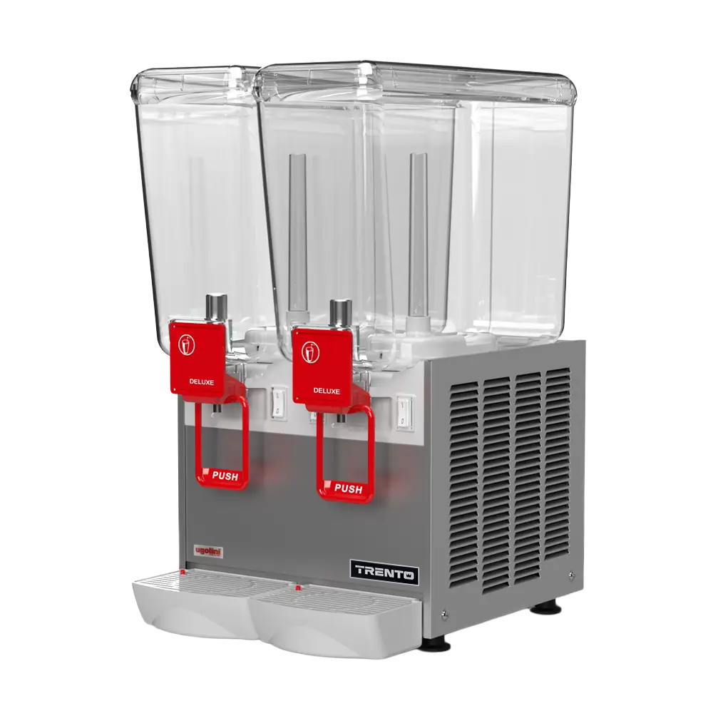 Ugolini Arctic Deluxe Impeller Double Bowl Juice Dispenser with 2 x 20L Capacity – 115V