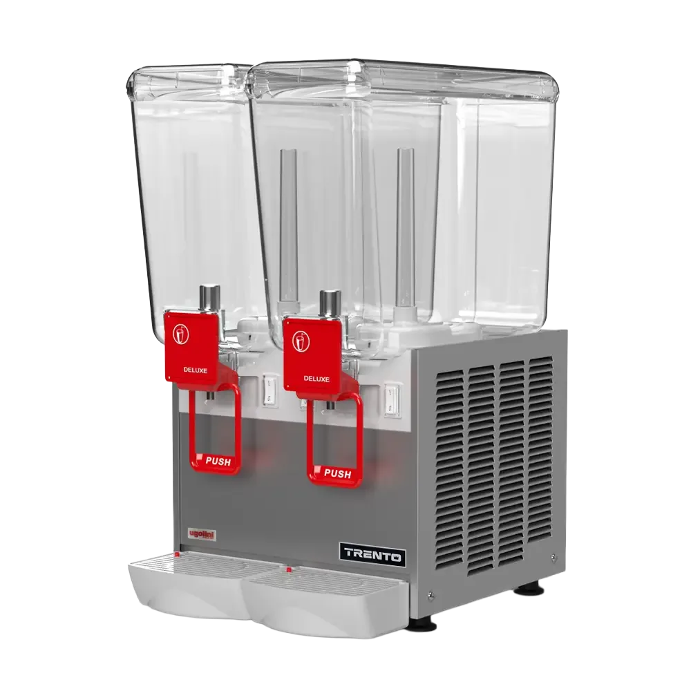 Ugolini Arctic Deluxe Impeller Double Bowl Juice Dispenser with 2 x 20L Capacity – 115V
