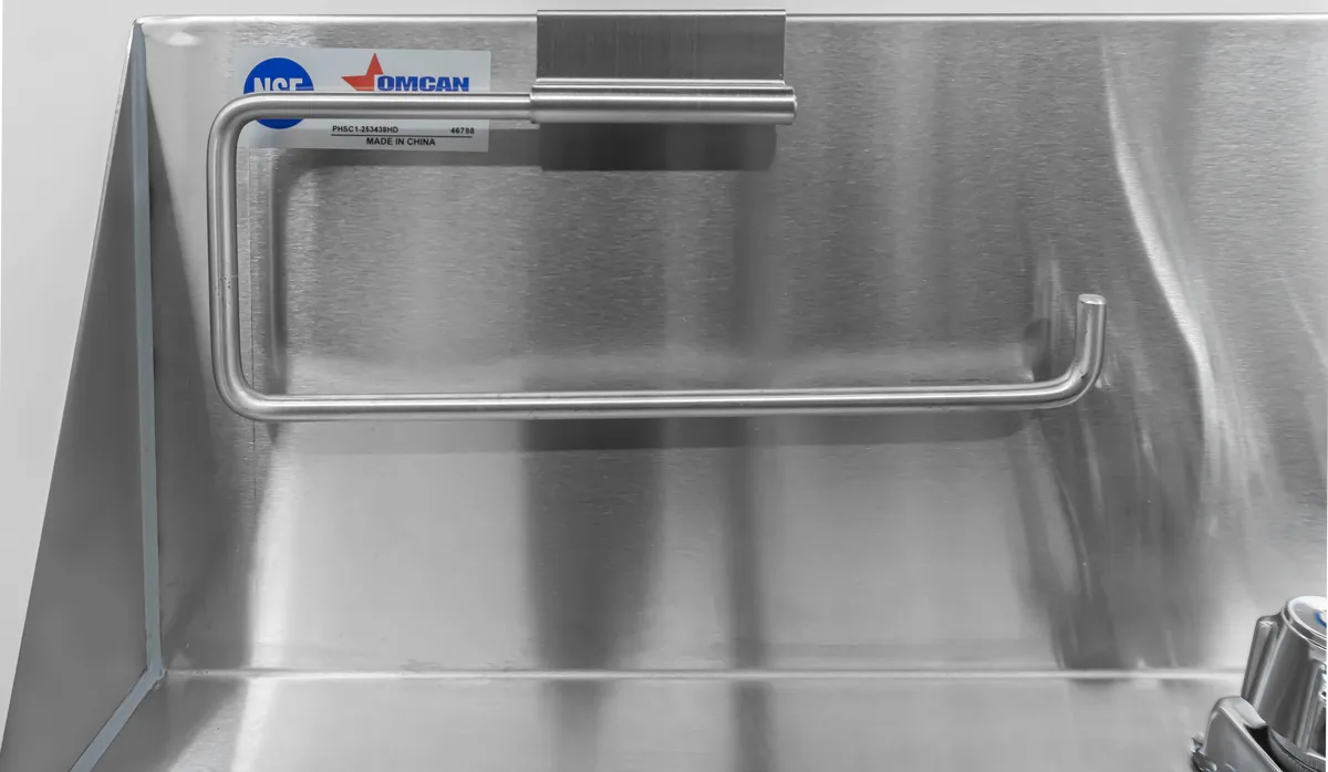 Portable Hand Sink with Backsplash and Water Heater Tank and Pump