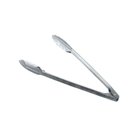 12" Stainless Steel Coiled Spring Utility Tongs – Extra Heavy-Weight