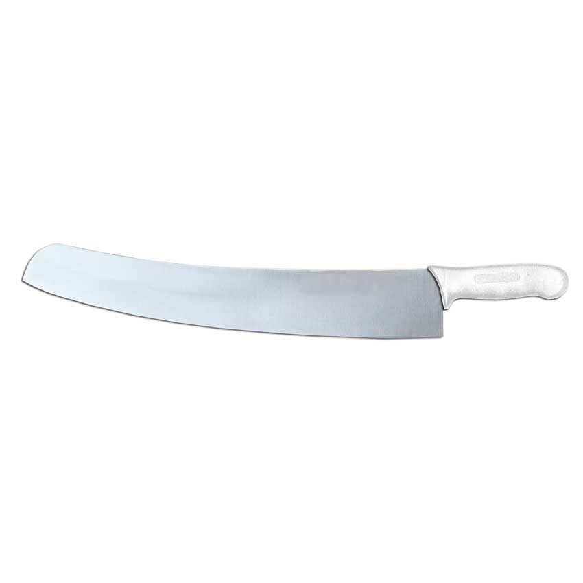 18" Pizza Knife with White Single DR Handle