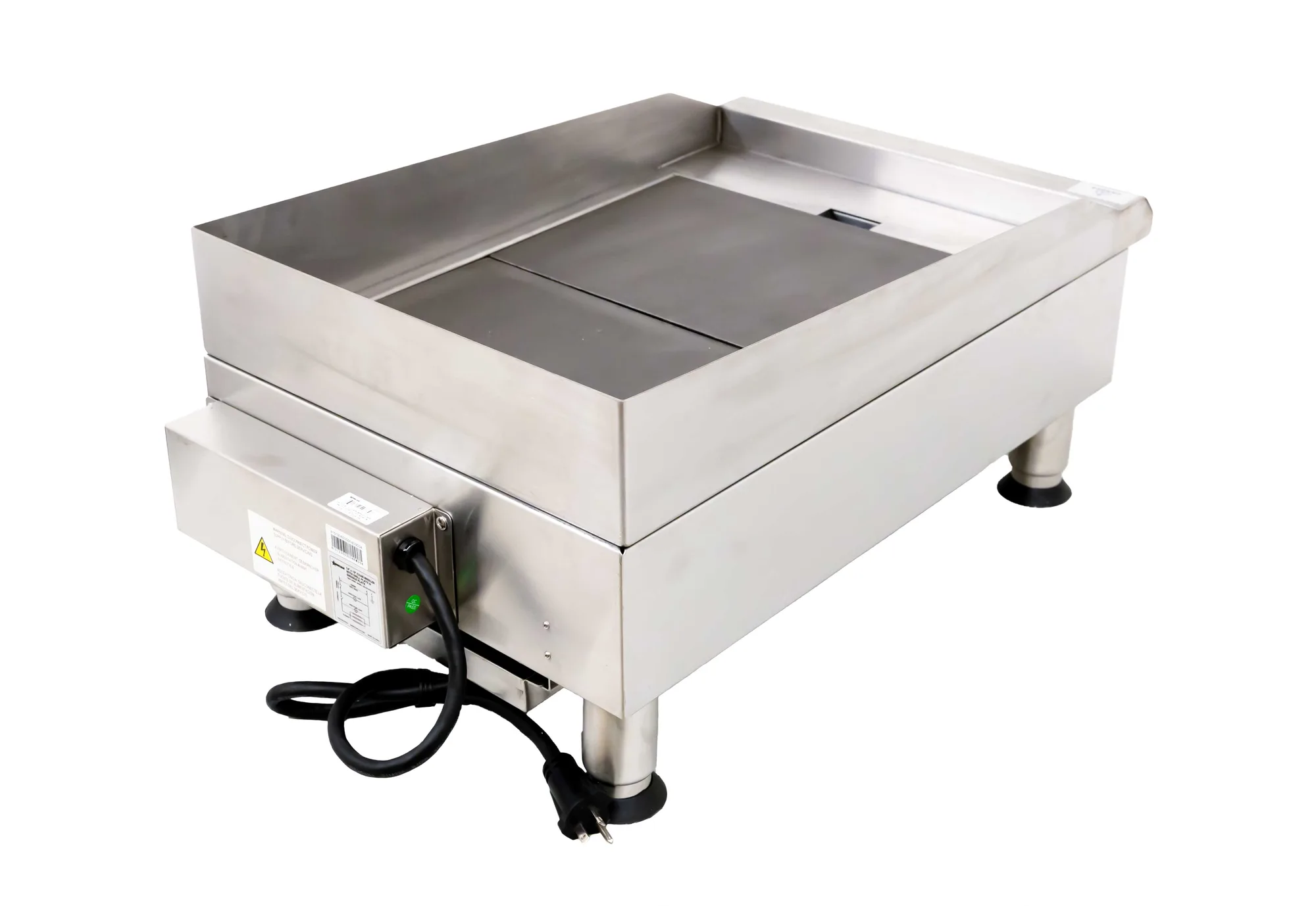 14″ Electric Charbroiler with Grill and Griddle Plate Attachments – 3.6 KW, 240 V