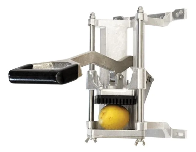 8" Wall-Mounted Vertical Potato Fry Cutter with 1/2″ Cutter Blade