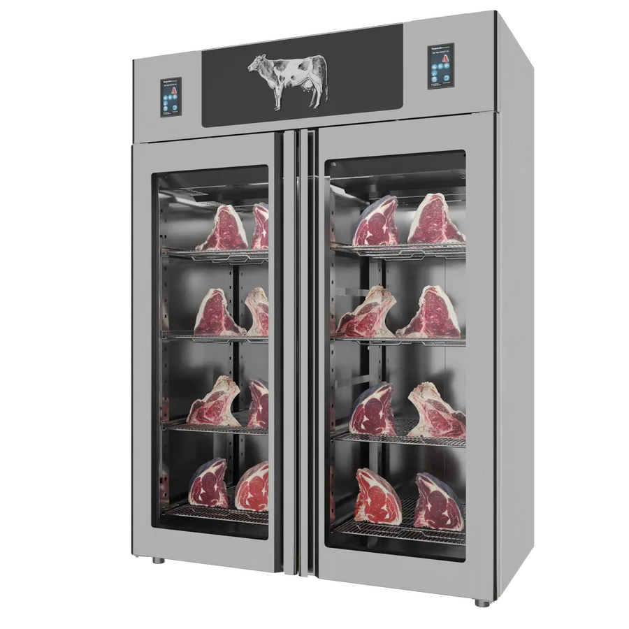 Stagionello® Dry Age 3.0 TWIN 1400 Liter, 150 Kg + 150 Kg Dry Aging Cabinet with Humidity Management, Standard – 220-240V, 1Ph, 548W