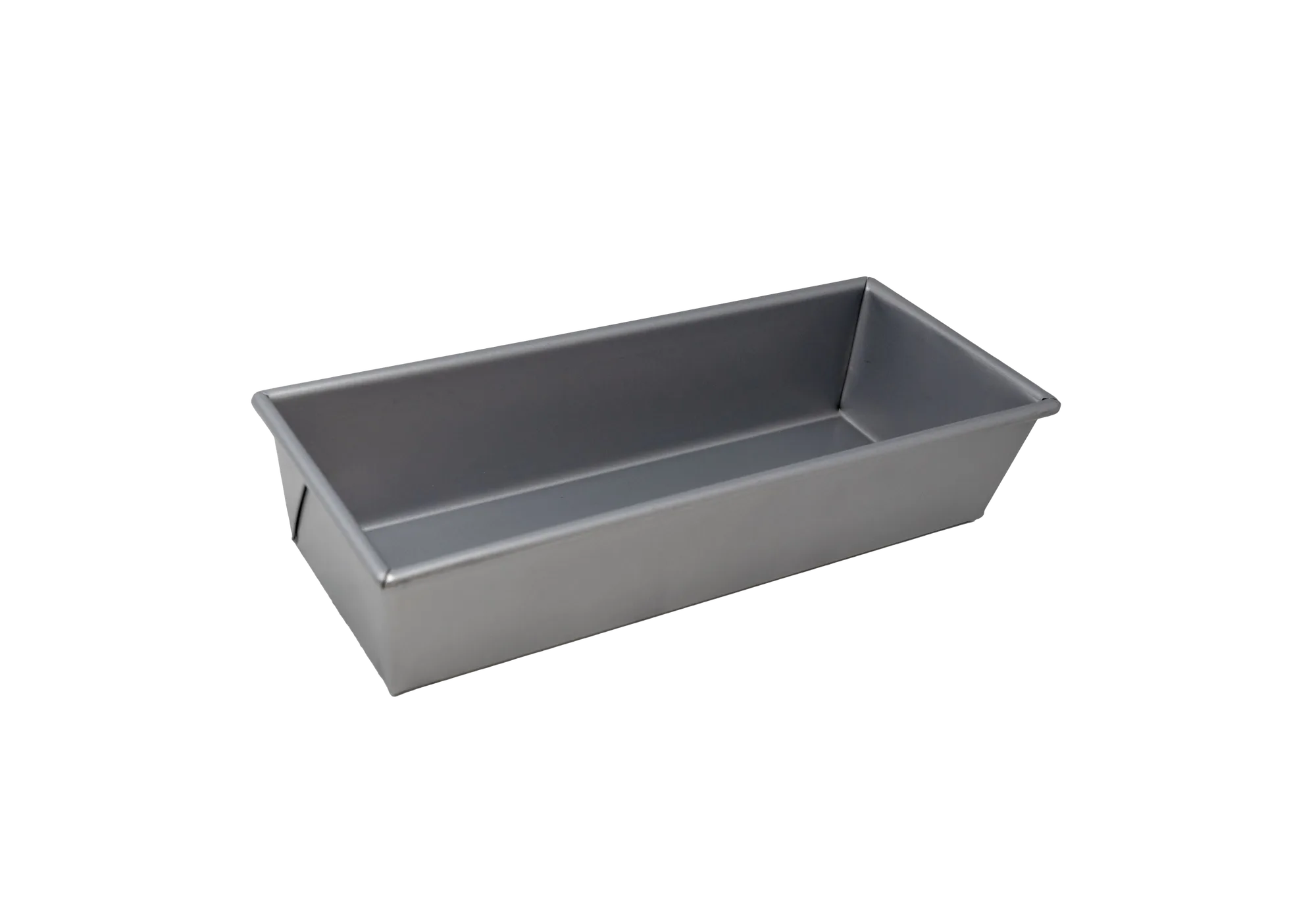 12 - 1/4" x 4-1/2" x 2-3/4" Glazed Aluminized Steel Bread Loaf Pan