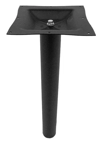 3″ Diameter Black Column with Square Top Spider for Standard Height Table
