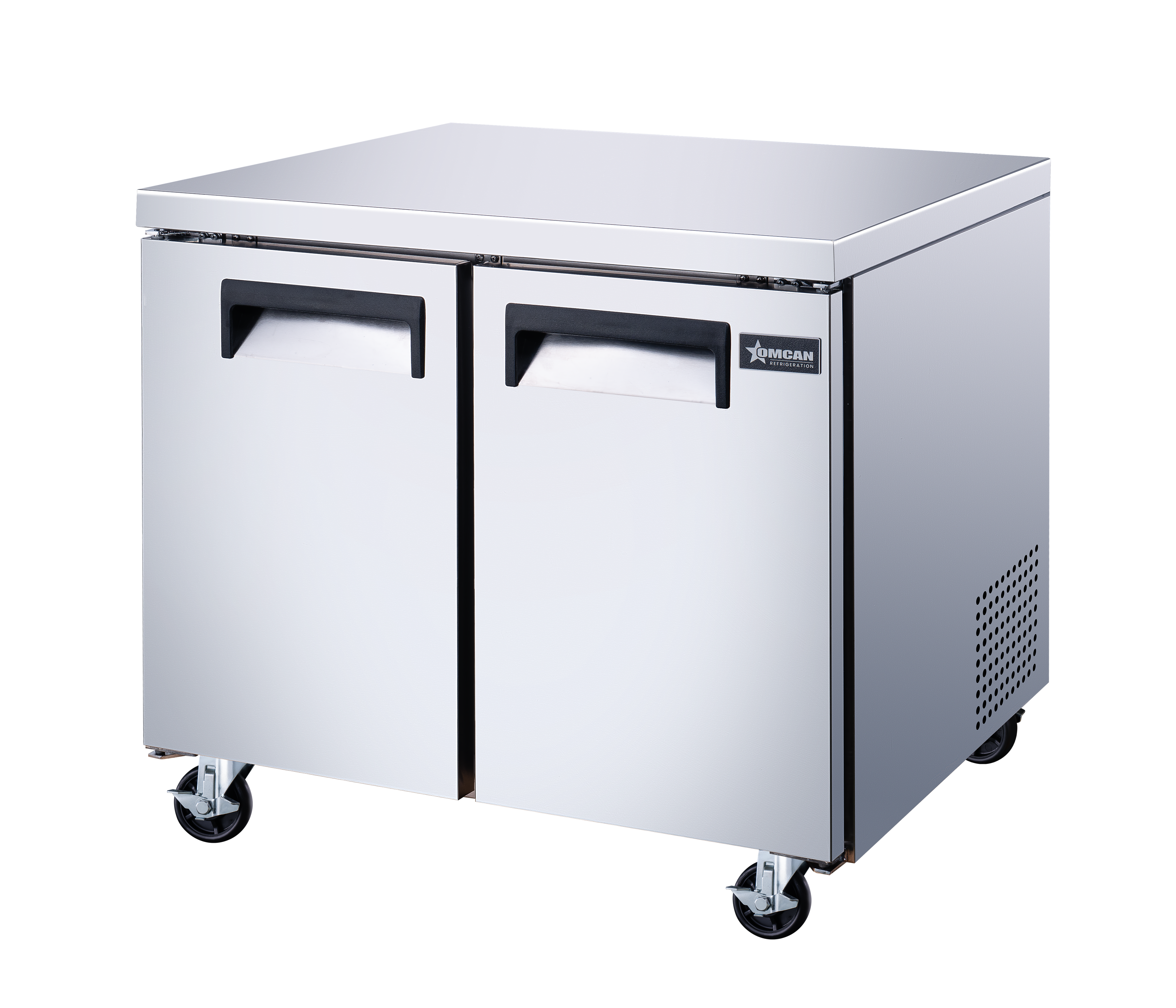 36″ Two (2) Door Undercounter Refrigerator, 8.7 cu. ft (246 L), Stainless Steel