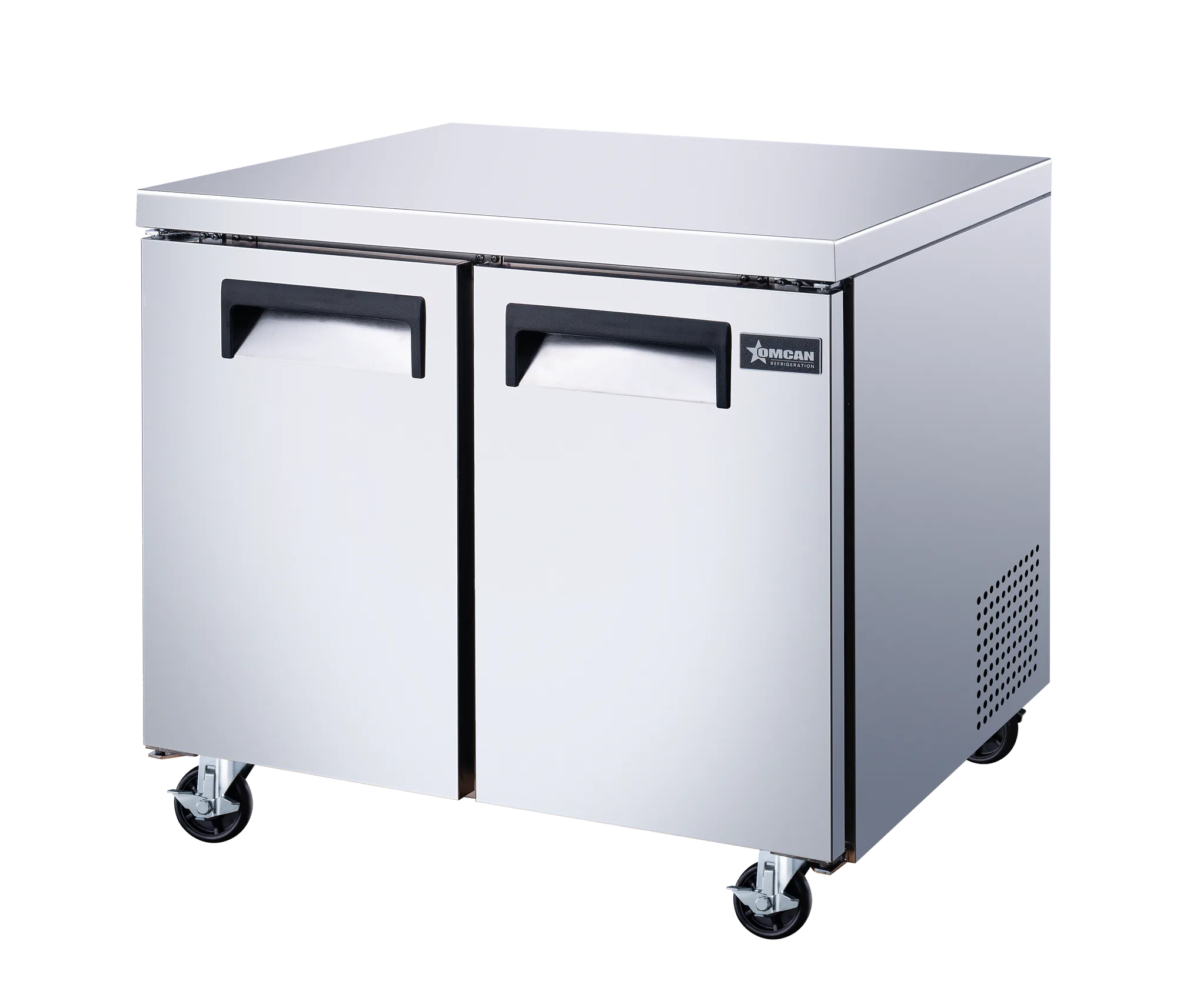 36″ Two (2) Door Undercounter Refrigerator, 8.7 cu. ft (246 L), Stainless Steel