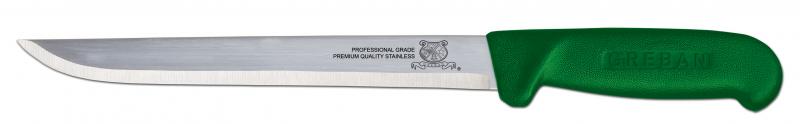 8" Straight Blade Fillet Knife with Green Handle