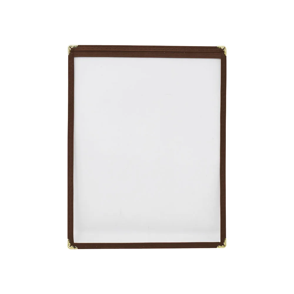 9 1/2″ x 11 3/4″ Single Brown Menu Holder