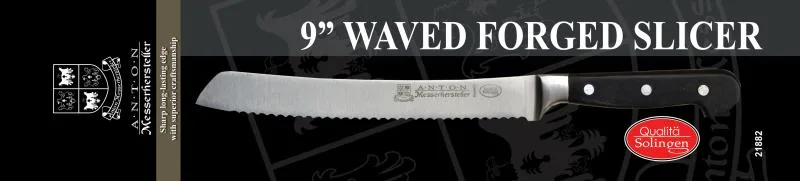 Retail-Ready 9" Forged Serrated Slicer