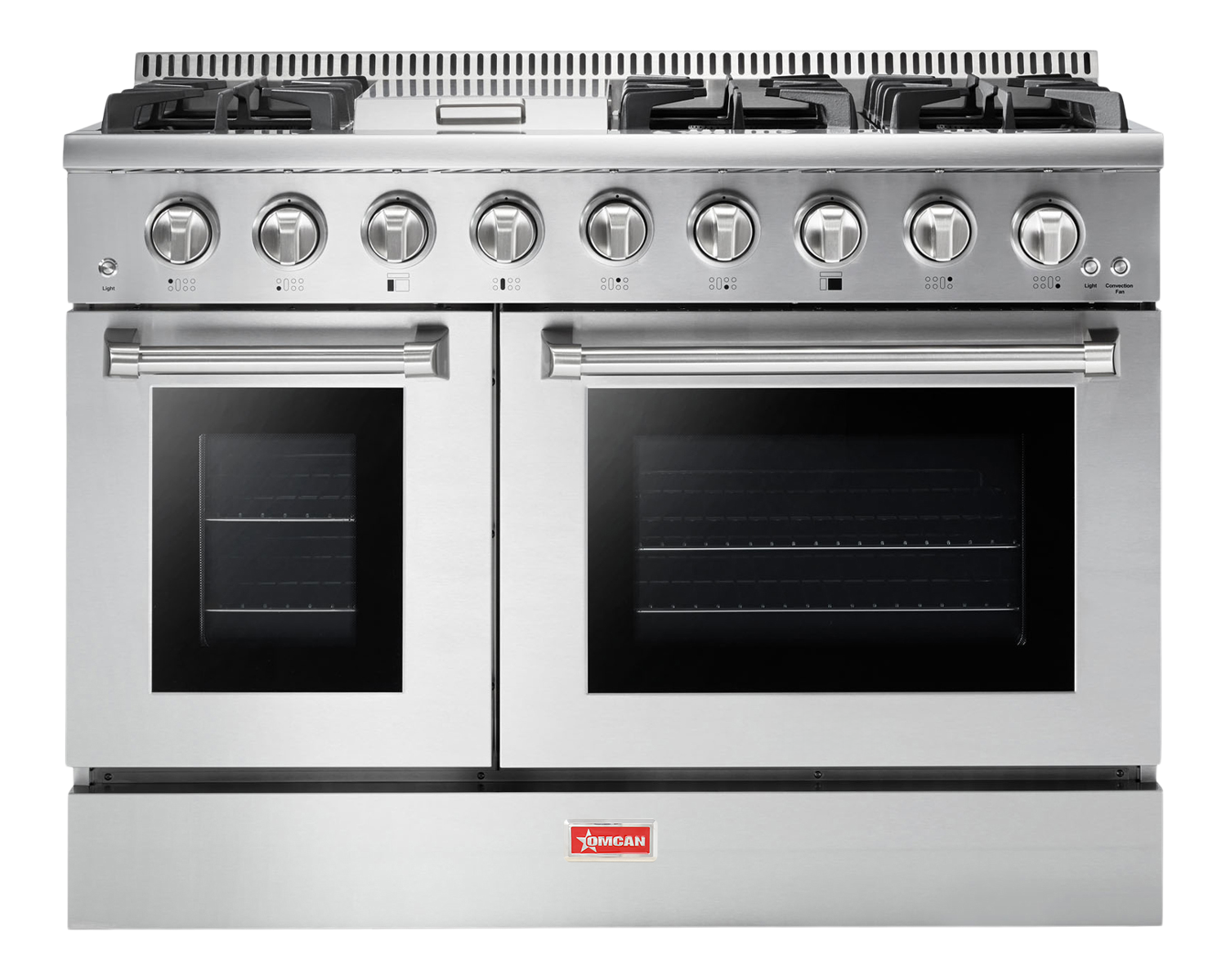 48″ 6-Burner Residential Gas Range with 30″ & 18″ Ovens with Infrared Broil Burner– 135,000 BTU/hr – Natural Gas
