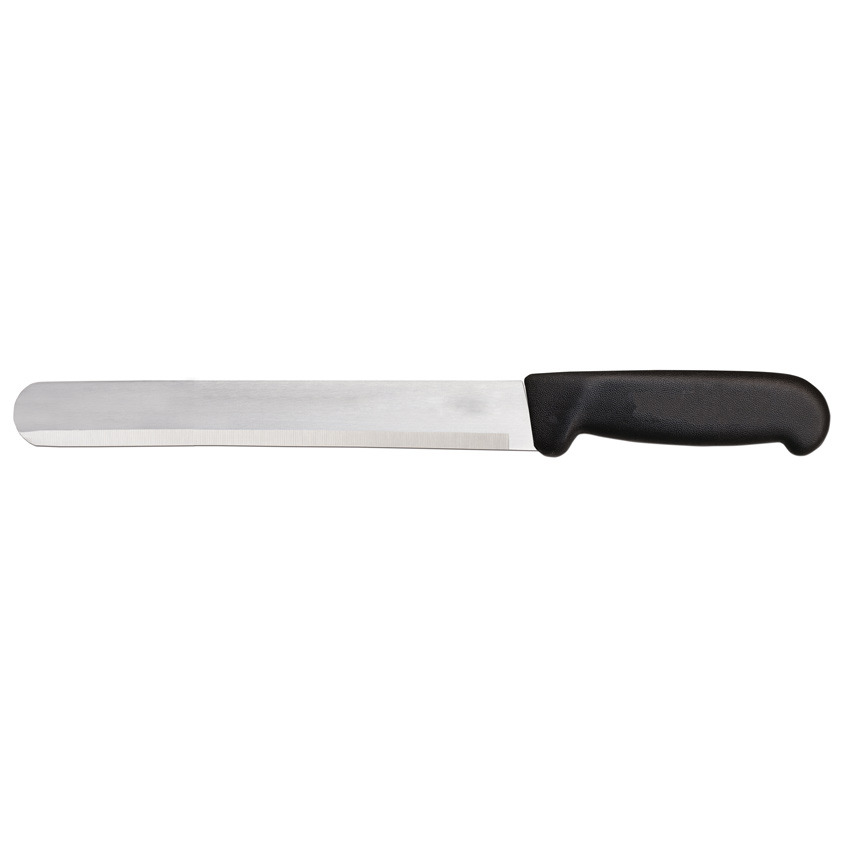 14" Slicer Straight Knife with Black Polypropylene Handle