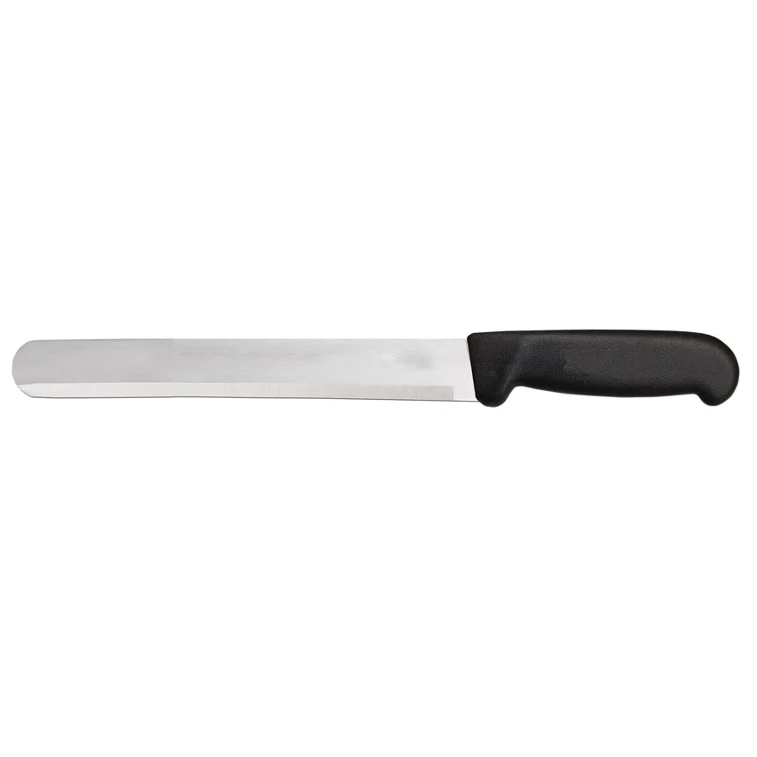 14" Slicer Straight Knife with Black Polypropylene Handle