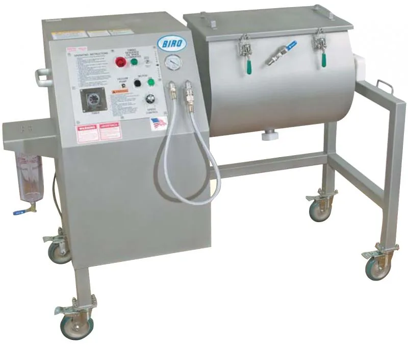 Biro VTS-100 Vacuum Marinating Tumbler with 100 lb Capacity and Stainless Steel Drums