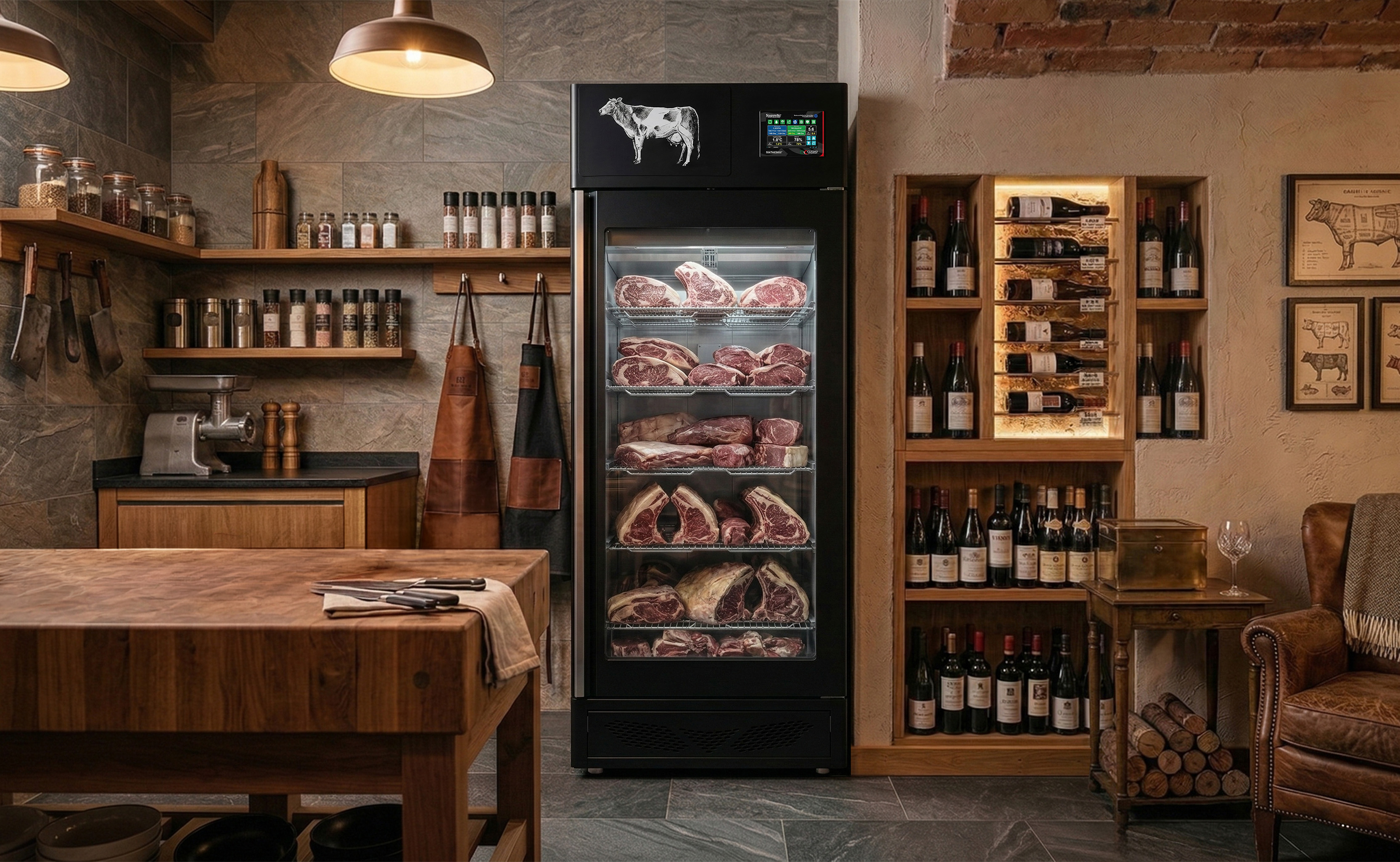 Stagionello® Maturmeat® 100 kg Meat Curing Cabinet with ClimaTouch® and Fumotic®