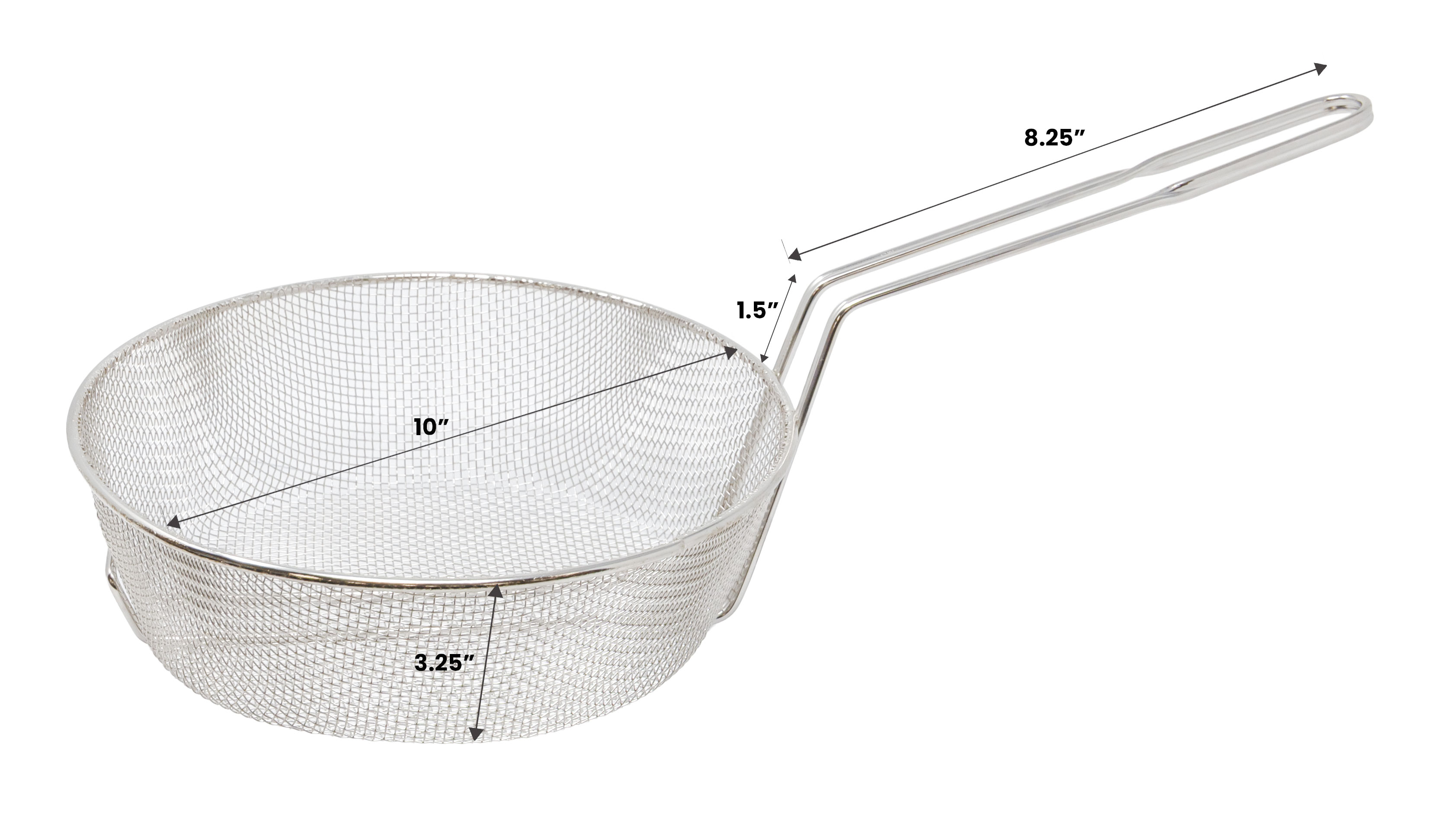 10″ x 3″ Culinary Basket Fine Mesh