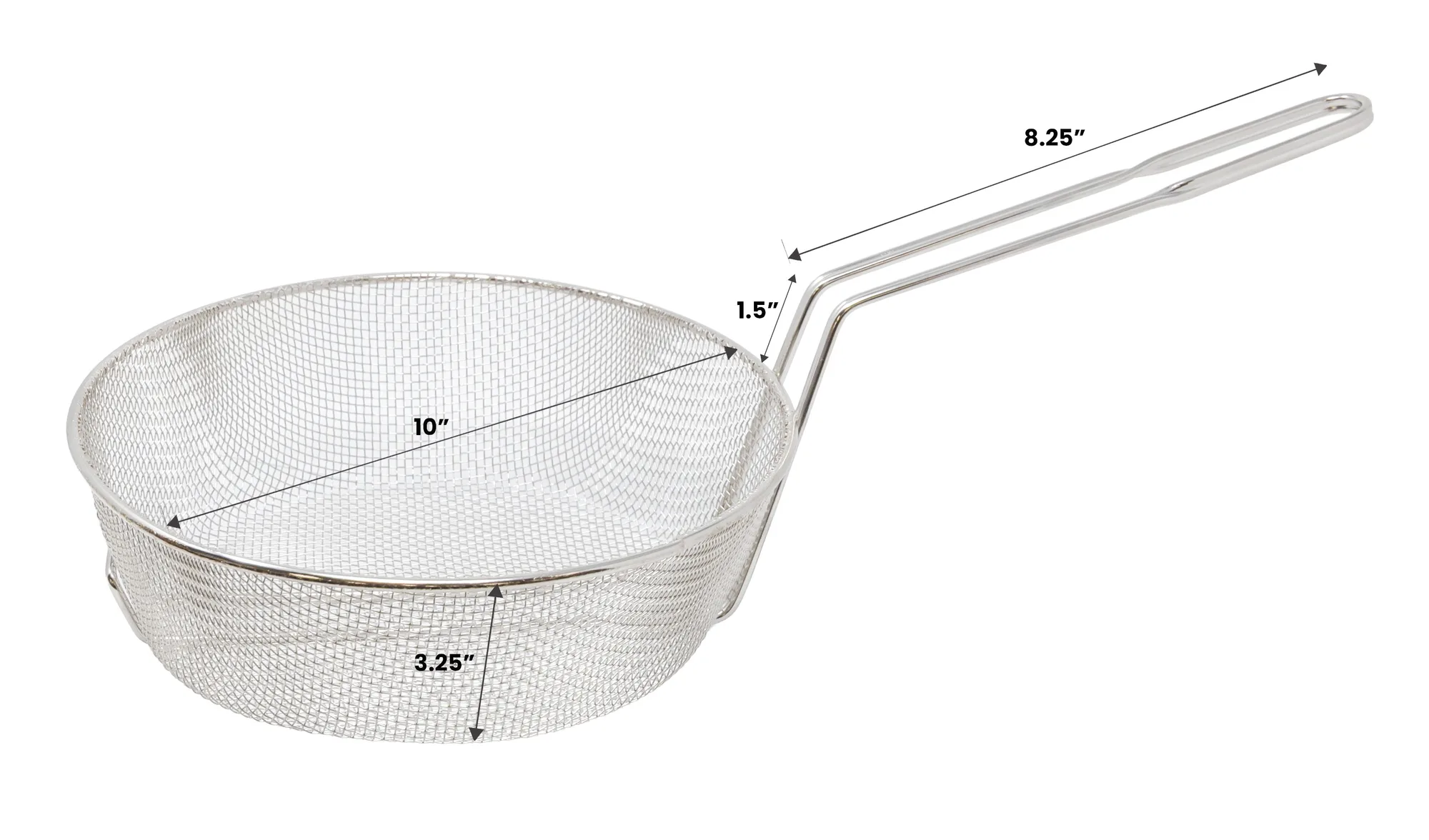 10″ x 3″ Culinary Basket Fine Mesh
