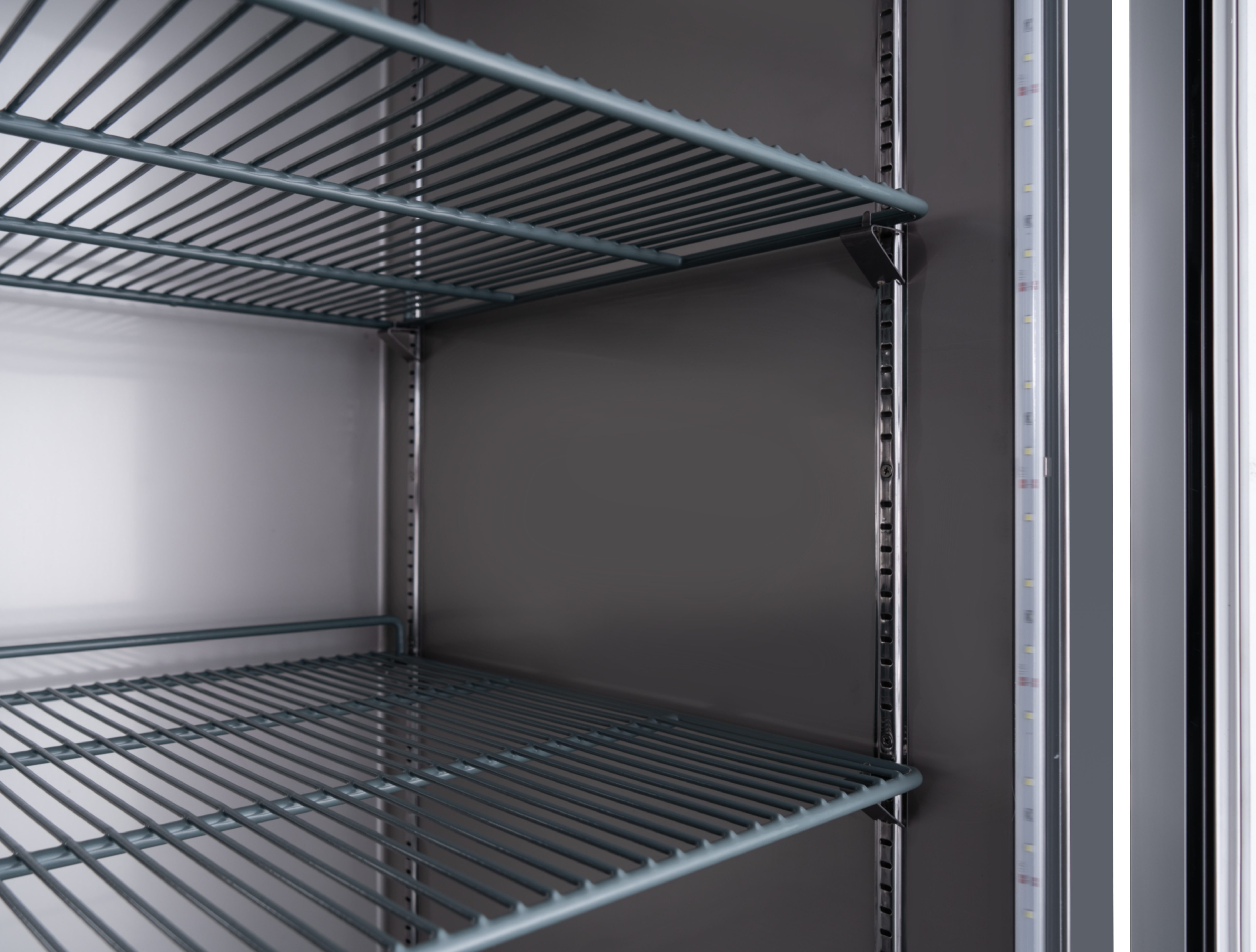 54″ Two (2) Glass Door Reach-In Refrigerator, 47 cu.ft. (1330 L), Stainless Steel