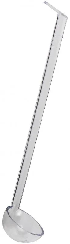3/4 oz One-Piece Clear Ladle with 8.5″ Handle