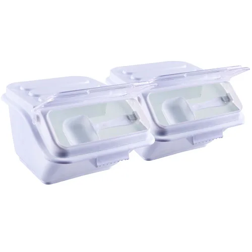 2.5 Gallon (10 Liter) Shelf Ingredient Bin with Scoop – Set of 2