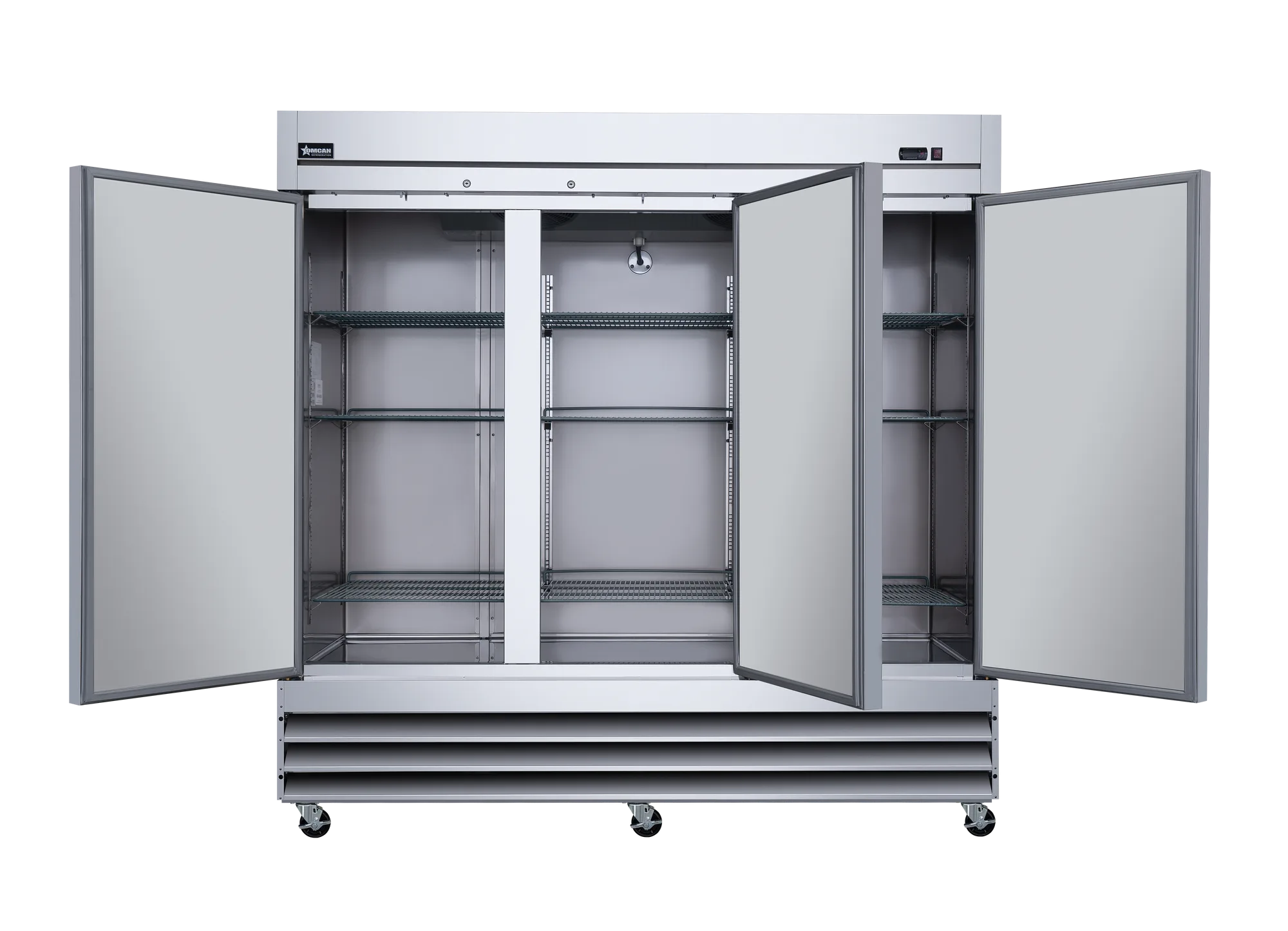 81″ Three (3) Door Reach-in Refrigerator, 72 cu.ft (2040 L), Stainless Steel