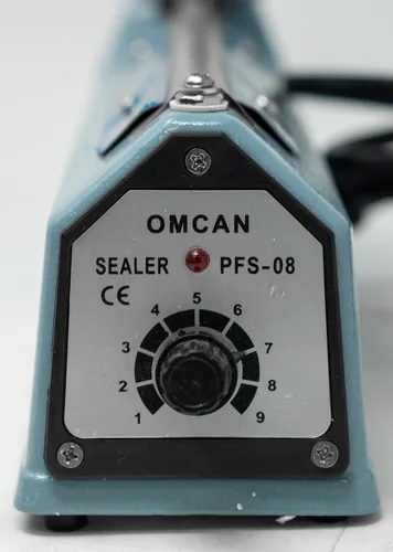Portable Impulse Sealer with 8″ seal bar and 2 mm seal width