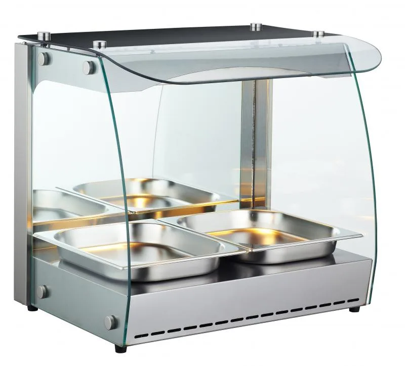 22" Heated Display Case, 2 Pans, Self-Service, 2.3 cu.ft. (66L) Capacity
