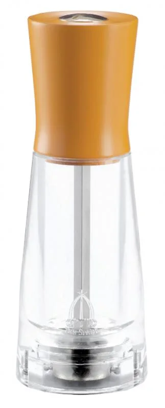 Tosca Series – 6" Salt Mill Orange Beech Wood with Acrylic Resin Base