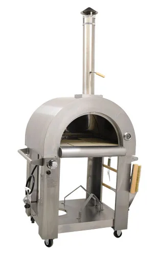 Stainless Steel Wood Burning and Propane Pizza Oven 35,000 BTU