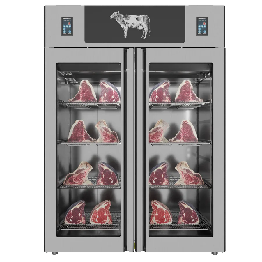 Stagionello® Dry Age 3.0 TWIN 1400 Liter, 150 Kg + 150 Kg Dry Aging Cabinet with Humidity Management, Standard – 220-240V, 1Ph, 548W