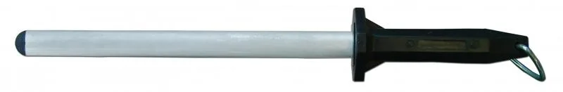 12" Diamond Sharpening Steel with Black Handle