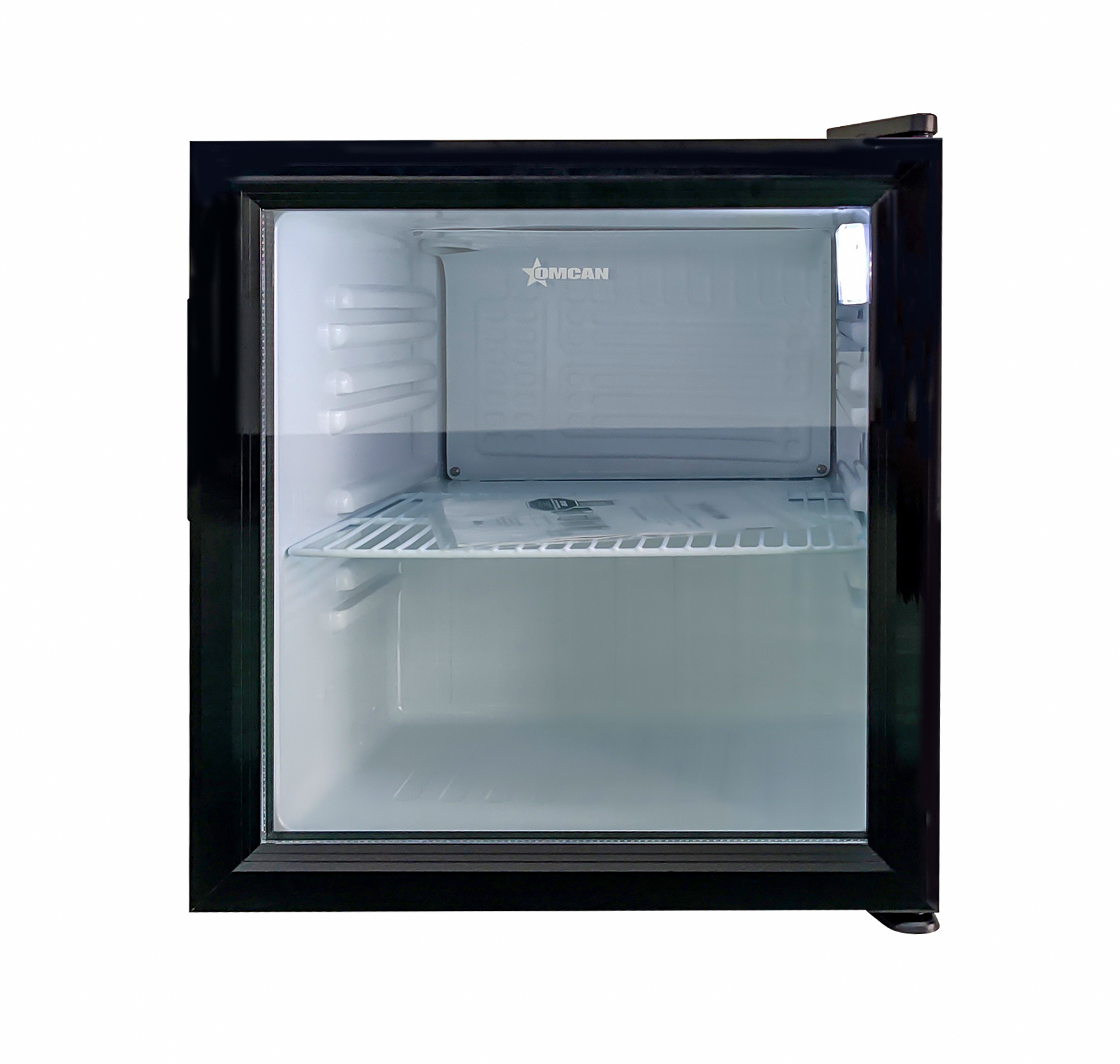 17″ One (1) Glass Door Countertop Display Refrigerator, 1.84 cu.ft. (52 L), Black