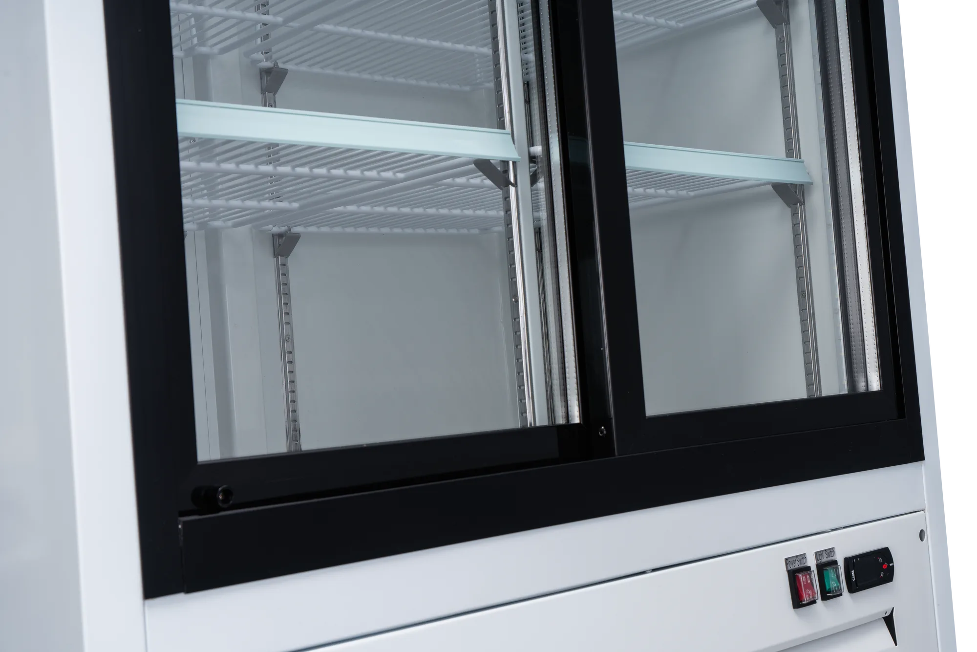 22″ One (1) Glass Door Display Refrigerator, 9.1 cu.ft. (257 L), White