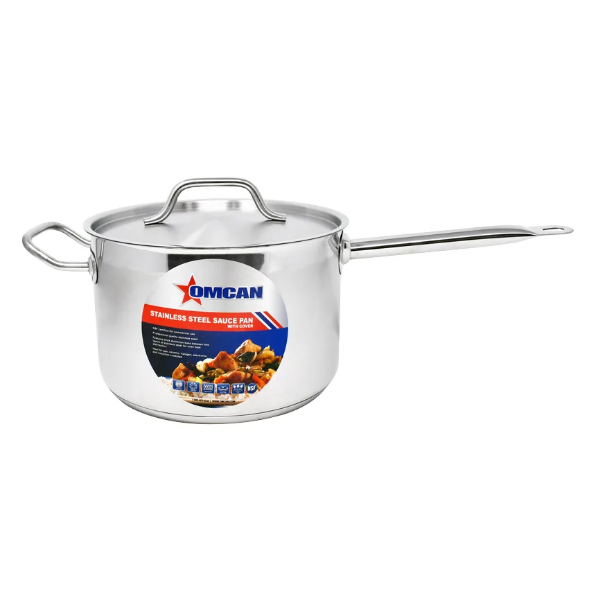 7.5 qt Stainless Steel Sauce Pan with Lid and Handle