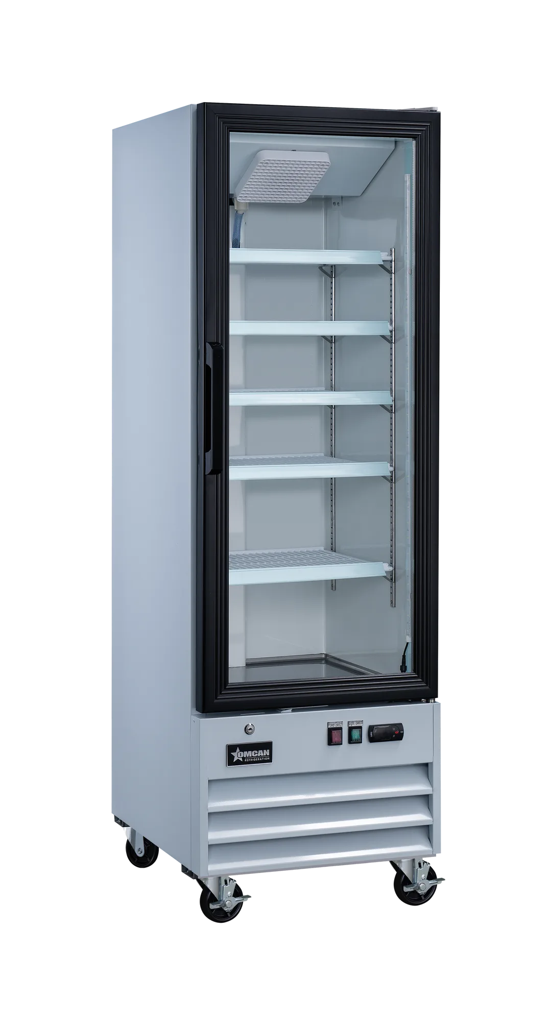 22″ One (1) Glass Door Display Refrigerator, 9.1 cu.ft. (257 L), White