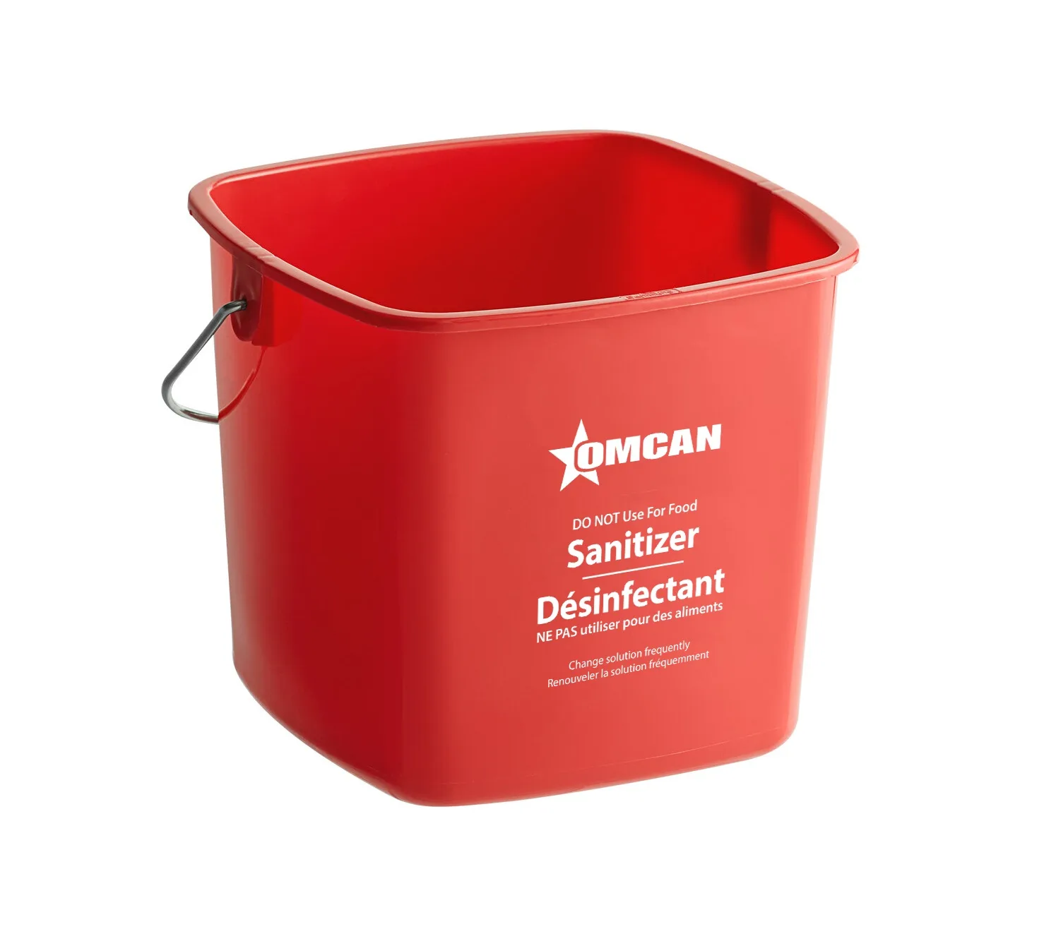 6 qt Red Cleaning And Sanitizing Pail