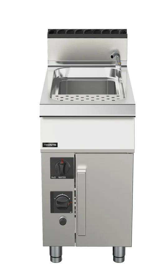 Trento 12 Gallon (45L) Natural Gas Pasta Cooker, Double Burner – 78,000 BTU