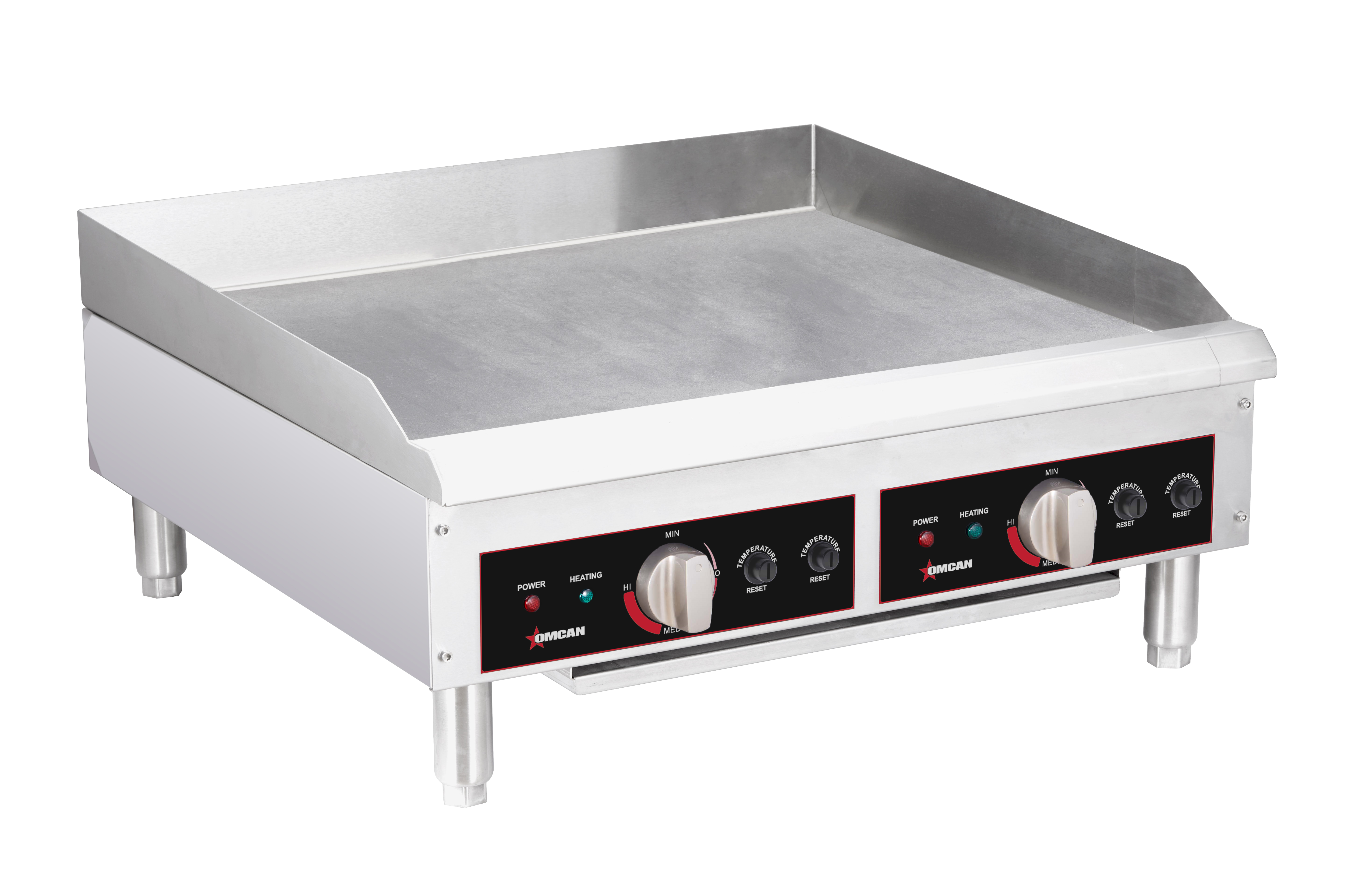 24″ Electric Charbroiler with Grill and Griddle Plates – 2 x 3.6 kW, 240V/60Hz/1Ph