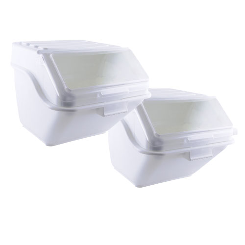 12 Gallon (48 Liter) Shelf Ingredient Bin with Scoop – Set of 2