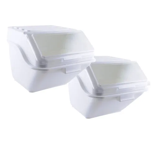 12 Gallon (48 Liter) Shelf Ingredient Bin with Scoop – Set of 2