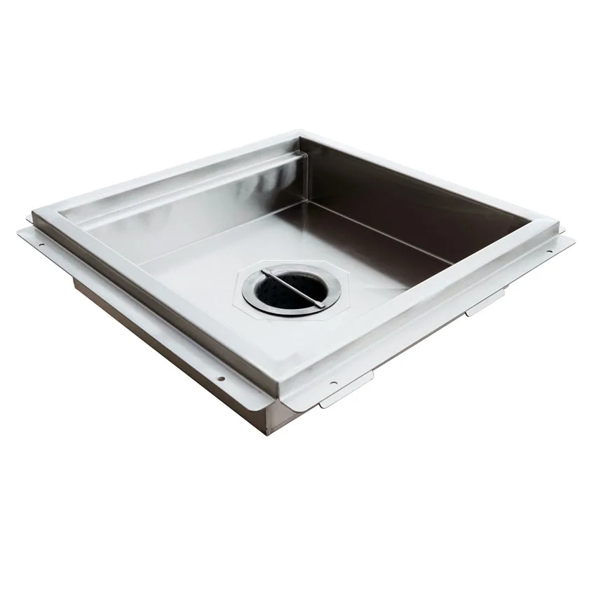 18″ x 18″ Floor Drain with Stainless Steel Grating Bar