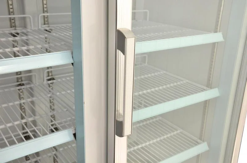 49″ Two (2) Glass Door Display Freezer, 29 cu.ft (821 L), White
