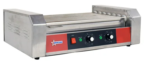 18 Hot Dog Roller Grill with 7 Rollers - 120 V, 910 W