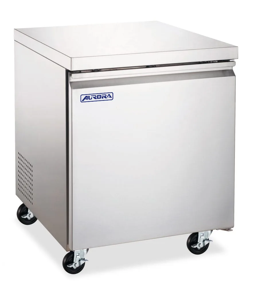 Aurora 27″ One (1) Door Undercounter Refrigerator, 6 cu.ft. (177 L), Stainless Steel