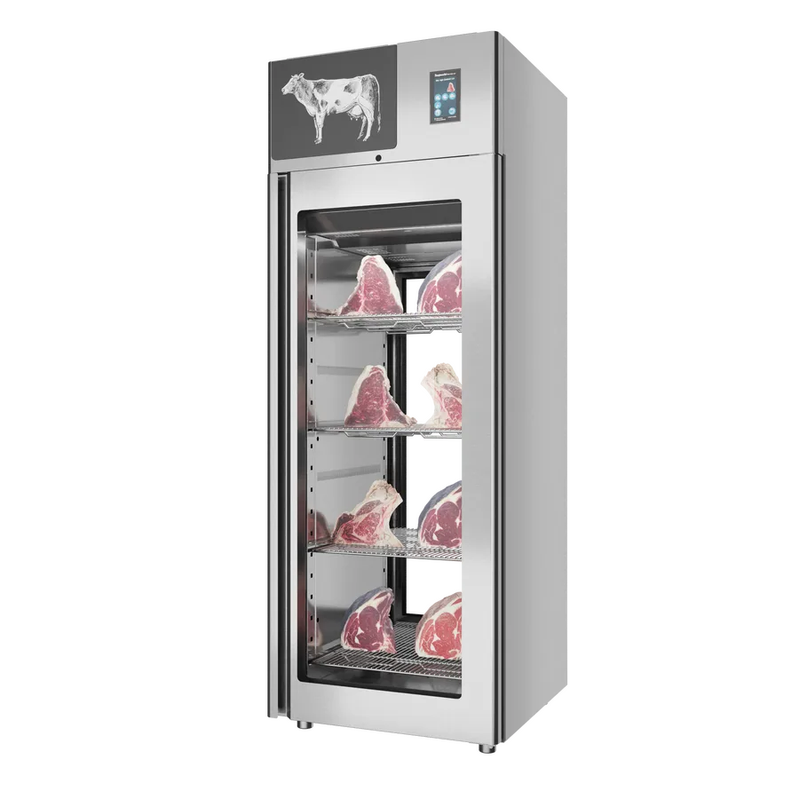 Stagionello® Dry Age 3.0 700 Liter, 150 Kg Dry Aging Cabinet with Humidity Management, 2-Glass View – 220-240V, 1Ph, 548W