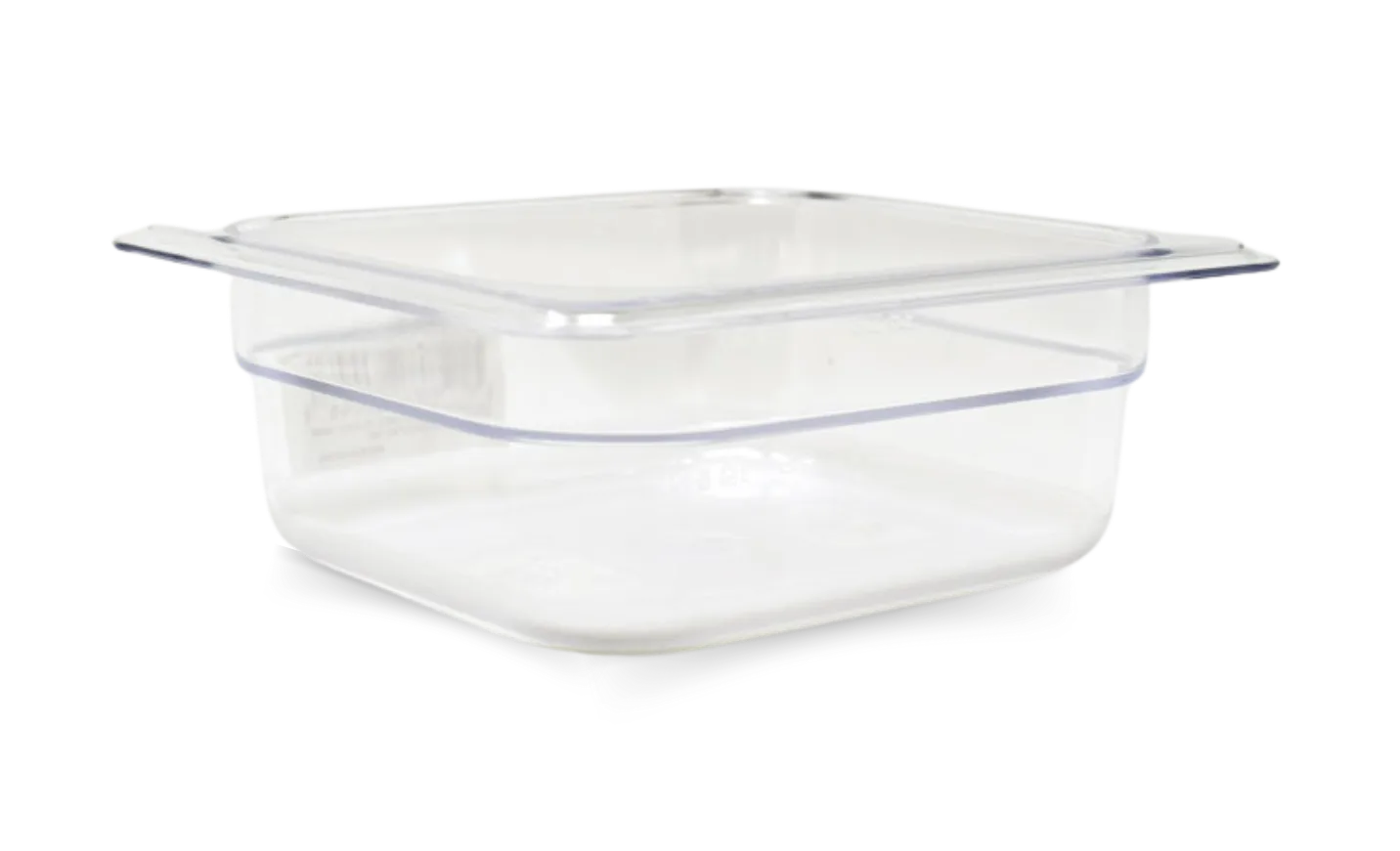 GN 1/6 Sixth-size Polycarbonate Clear Food Pan, 2 1/2″ Deep